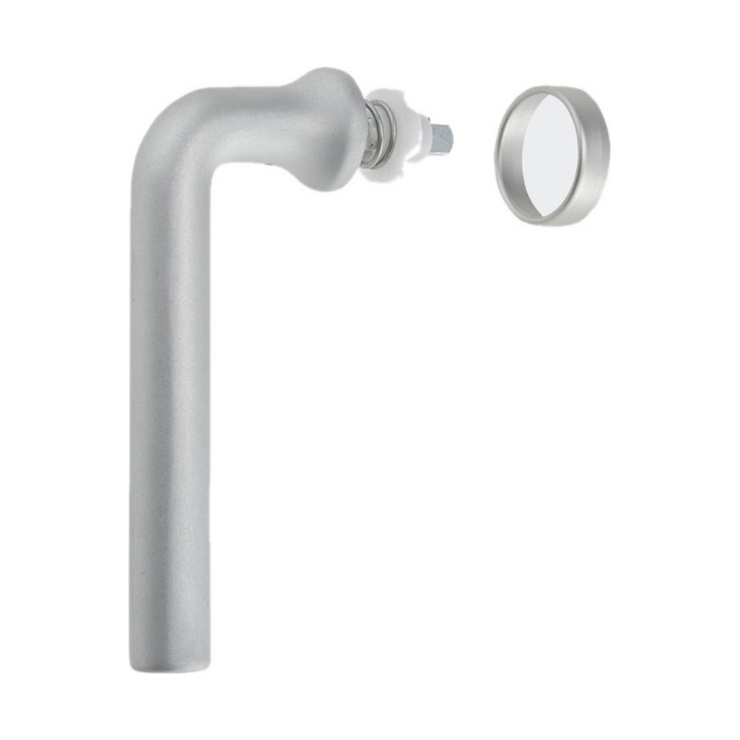Schüco Fenstergriff 234019 – Silber (EV1), L-Form