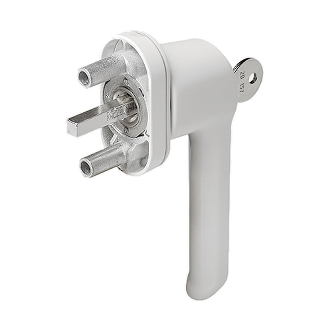 Schüco Fenstergriff abschließbar 23472400 – Weiß, 200 Nm (VarioTec / Corona AS 60)