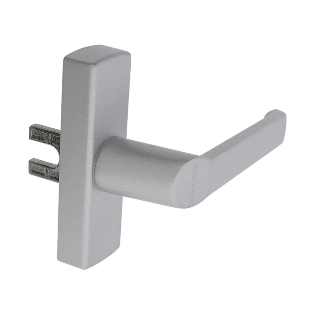 Schüco Fenstergriff 214785 – Silber (EV1), Getriebegriff für Aluminiumfenster