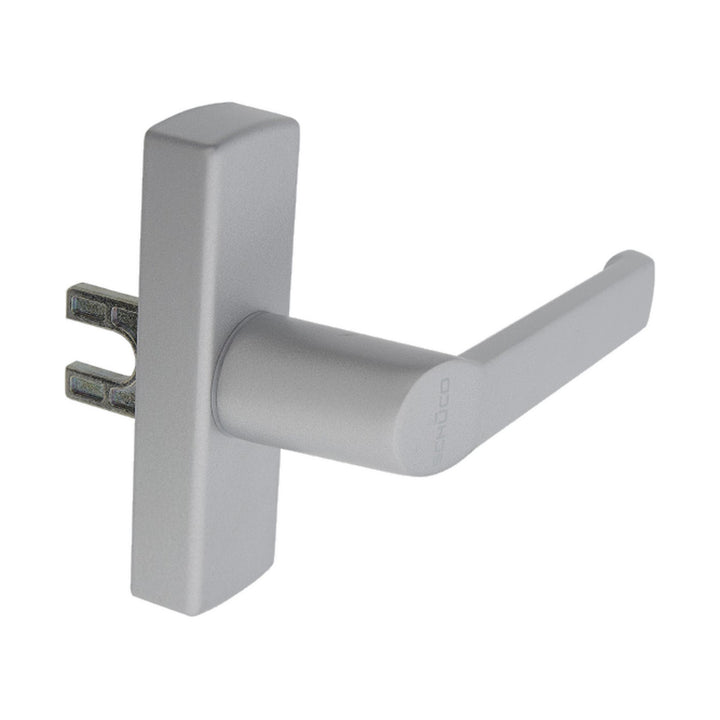 Schüco Fenstergriff 214785 – Silber (EV1), Getriebegriff für Aluminiumfenster