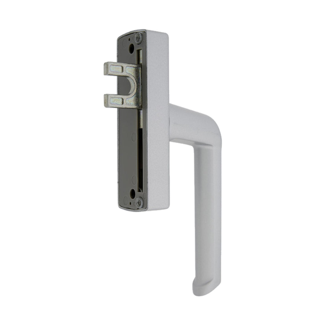 Schüco Fenstergriff 214785 – Silber (EV1), Getriebegriff für Aluminiumfenster