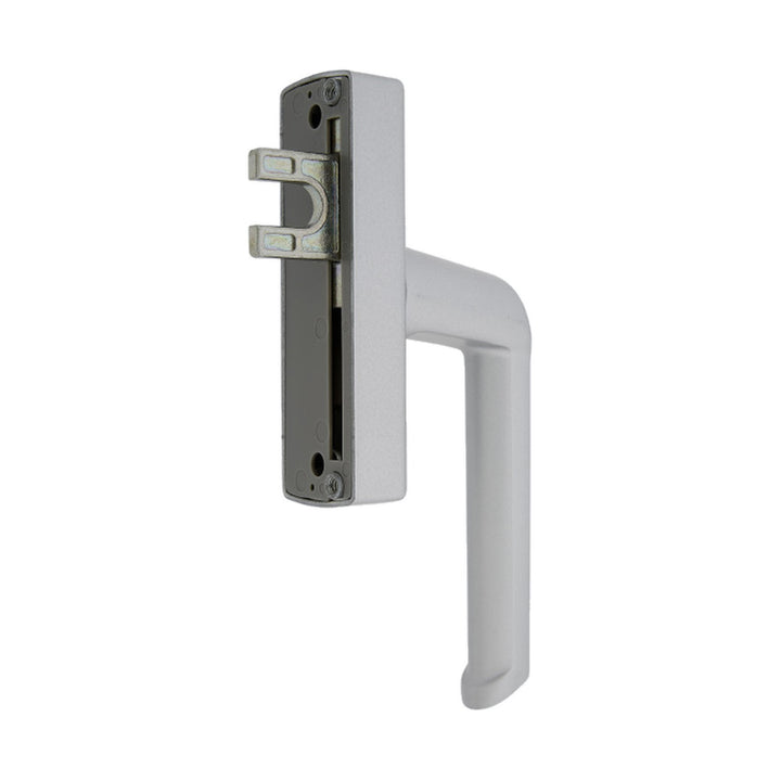 Schüco Fenstergriff 214785 – Silber (EV1), Getriebegriff für Aluminiumfenster